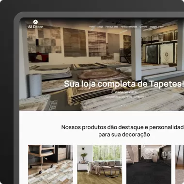 Site desenvolvido para All Decor pela Agência Kanka