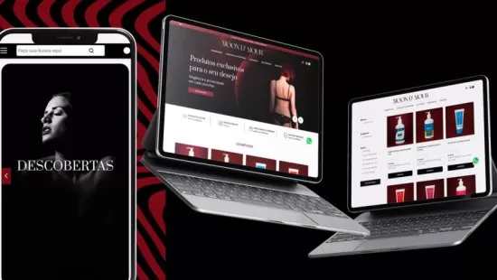 Site desenvolvido para Moon D'amour pela Agência Kanka – imagem de capa