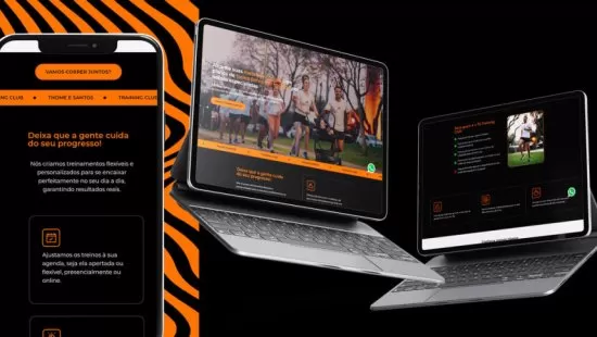 Site desenvolvido para Training Club pela Agência Kanka – imagem de capa